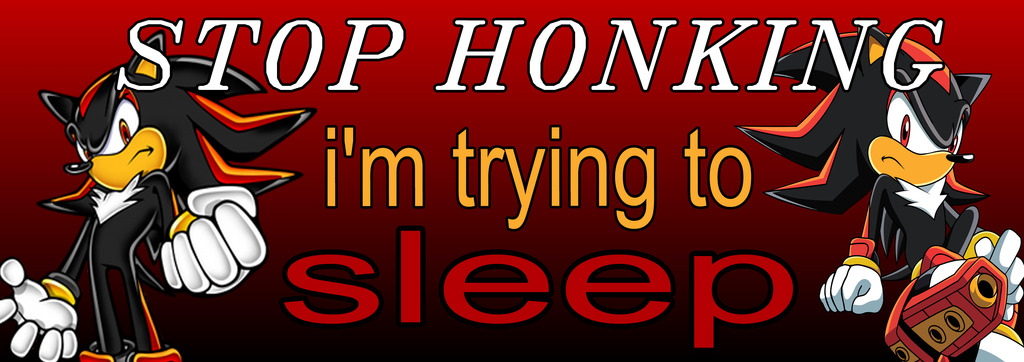 Stop Honking I'm Trying To Sleep